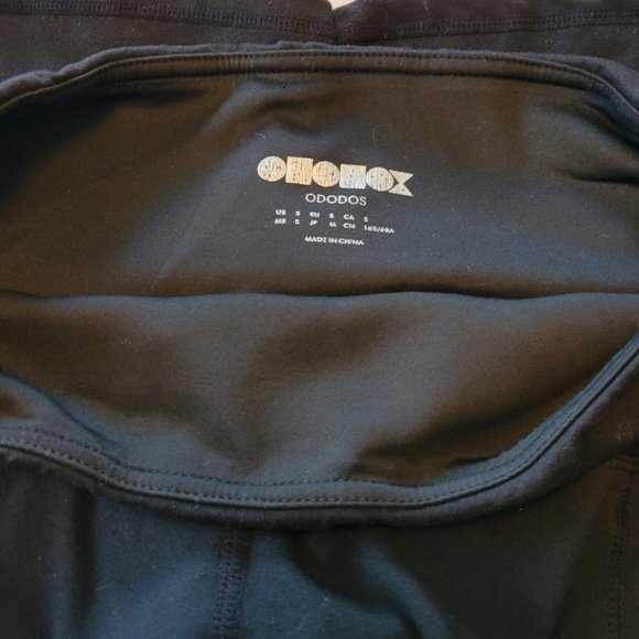Ododos black hiking, yoga, running, athletic, bike shorts with  pockets Sz: S - Picture 3 of 7